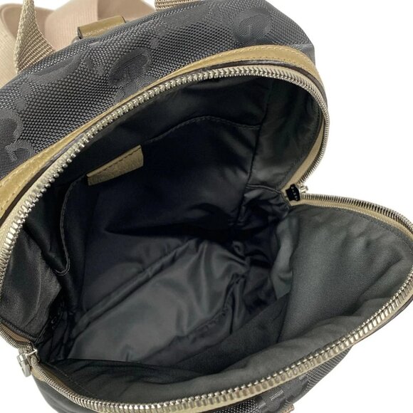 GUCCI Gucci Off the Grid Sling Backpack Dark Gray Beige Nylon - - Picture 7 of 16